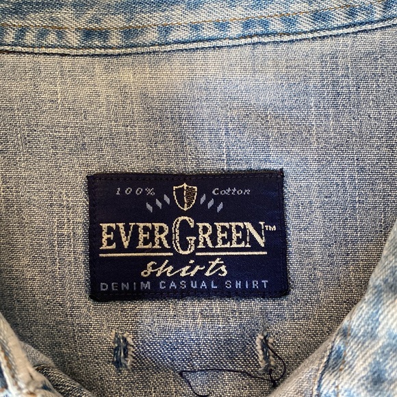 Light Blue Jean Shirt - Picture 3 of 4